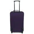 thumbnail image 3 of Protege 5 Piece Luggage Set, Includes Check, Carry-on Size, Tote, Toiletry Bag and Cinch Bag, Purple, 3 of 18