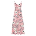 thumbnail image 5 of TaTaai Ladies Trendy Print Round Neck Sleeveless Long Dress Ankle Length Soft Comfy Breathable Casual Daily Dating Vacation Outfits Gift, 5 of 5