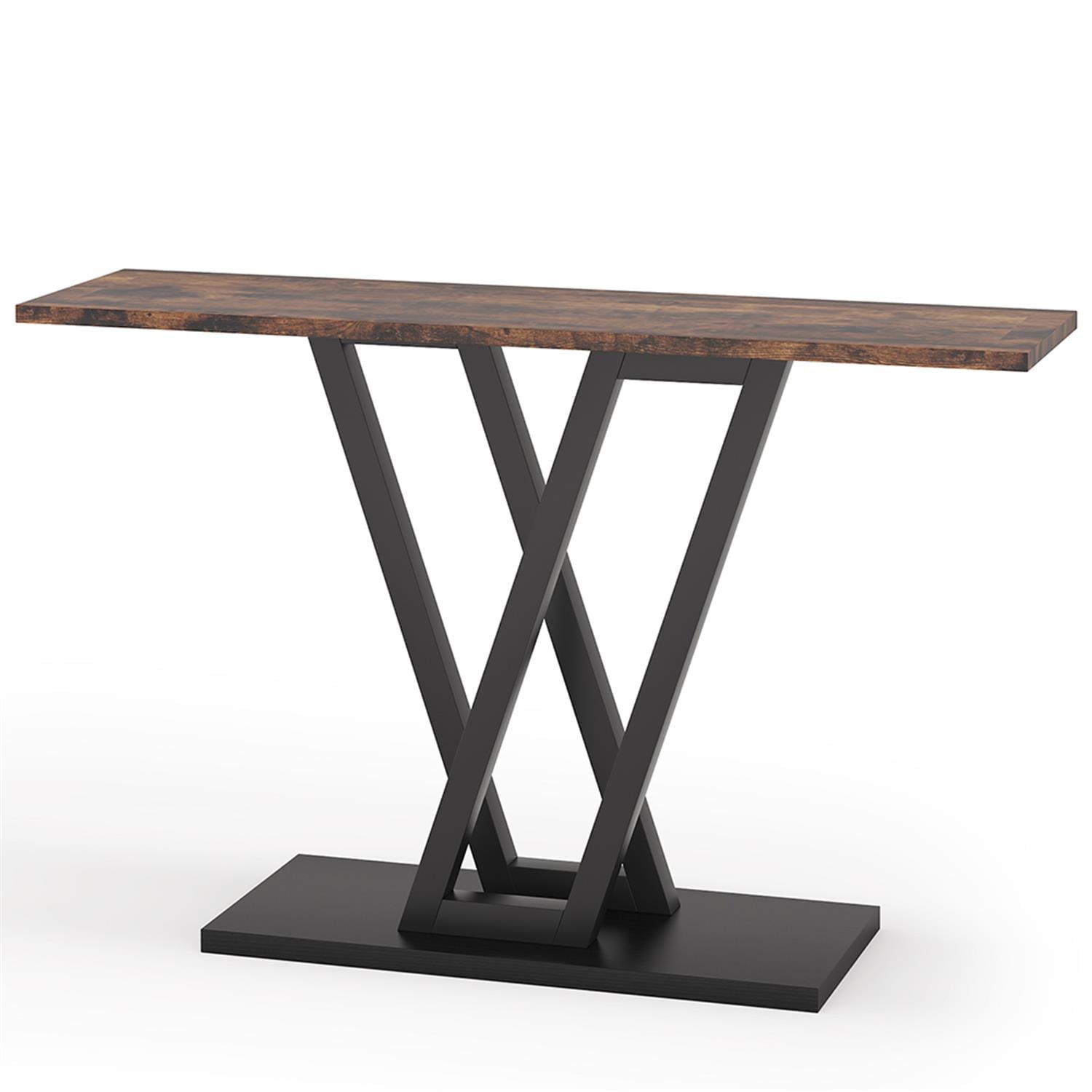Demi Bonn 43" Console Table,dustrial Entryway Hallway Table for Hallway, Entrance, Living Room, Bedroom, Brown