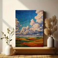 thumbnail image 6 of Textured Sky & Rolling Hills Canvas Print, Suitable for Living Room Bedroom Dining Room Office Hotel, 6 of 8