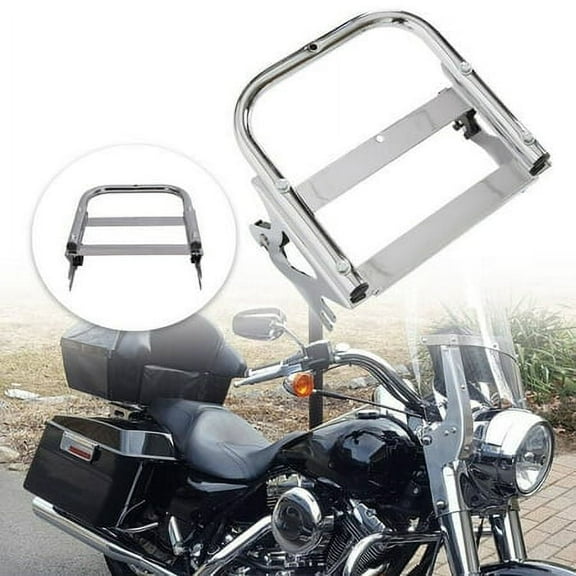 Kojem Detachable Two-up Tour Pack Mounting Luggage Rack for Harley Touring Road King 1997-2008 Black
