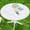 White & Gold, variant on decorUhome Round Spandex Fitted Tablecloth for 36"-44" Tables, Washable Picnic Table Cover with Elastic, Washable Reusable Table Cloth for Dining, Blue Flower