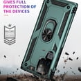 thumbnail image 2 of Allytechgroup Case for Samsung Galaxy A36 5G, Military Grade Protection Shockproof Cover with Metal Rotatable Ring Stand, Magnetic Car Mount Holder Case for Samsung Galaxy A36 5G, Darkgreen, 2 of 6