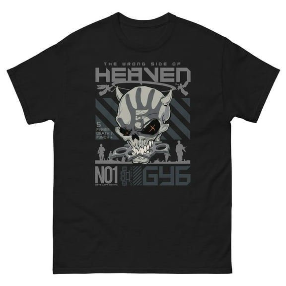 Five Finger Death Punch - Wrong Side of Heaven Unisex T-Shirt - Black - Small