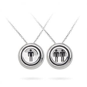 Player 1 Player 2 Pendant Necklace Set - old g cholo shirt roblox
