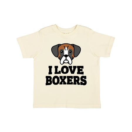 

Inktastic I Love Boxers Gift Toddler Boy or Toddler Girl T-Shirt