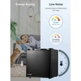thumbnail image 3 of 1.6 Cu.ft Mini Fridge for Bedroom with Freezer, Small Compact Single Door Refrigerator, 7-Level Adjustable Thermostat, Black, 3 of 13