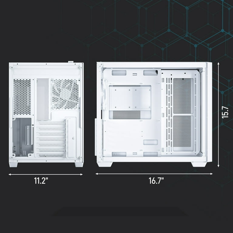 Vetroo AL700 Mid-Tower ATX PC Case with ARGB Led Strip Vetroo AL700 Mid-Tower ATX PC Case with ARGB Led Strip