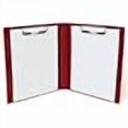 thumbnail image 3 of Carstens Presse-Papiers Style Livre Robuste avec Couvercle, 2 Pinces – Rouge Brique, 3 of 4
