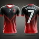 thumbnail image 3 of Camiseta de manga corta de verano 24/25 para hombre, con estampado 3D de Cristiano Ronaldo n.º 7, transpirable, cómoda y absorbente del sudor, de manga corta, 3 of 4