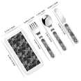 thumbnail image 2 of Salouo Black Cats In A Garden Pattern 3 Pieces Toddler Utensils, Kids Silverware Set Stainless Steel Utensils for Kids Children Safe Spoons Forks & Knife Dishwasher Safe, 2 of 8