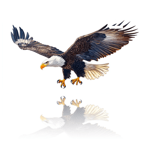 1 Pcs 2D Flat License Plate Covers & Frames, Bald Eagle For Decorative Front, Waterproof For Decoration Aluminum License Plate Covers & Frames Cover For Men Women, 12" X 6"