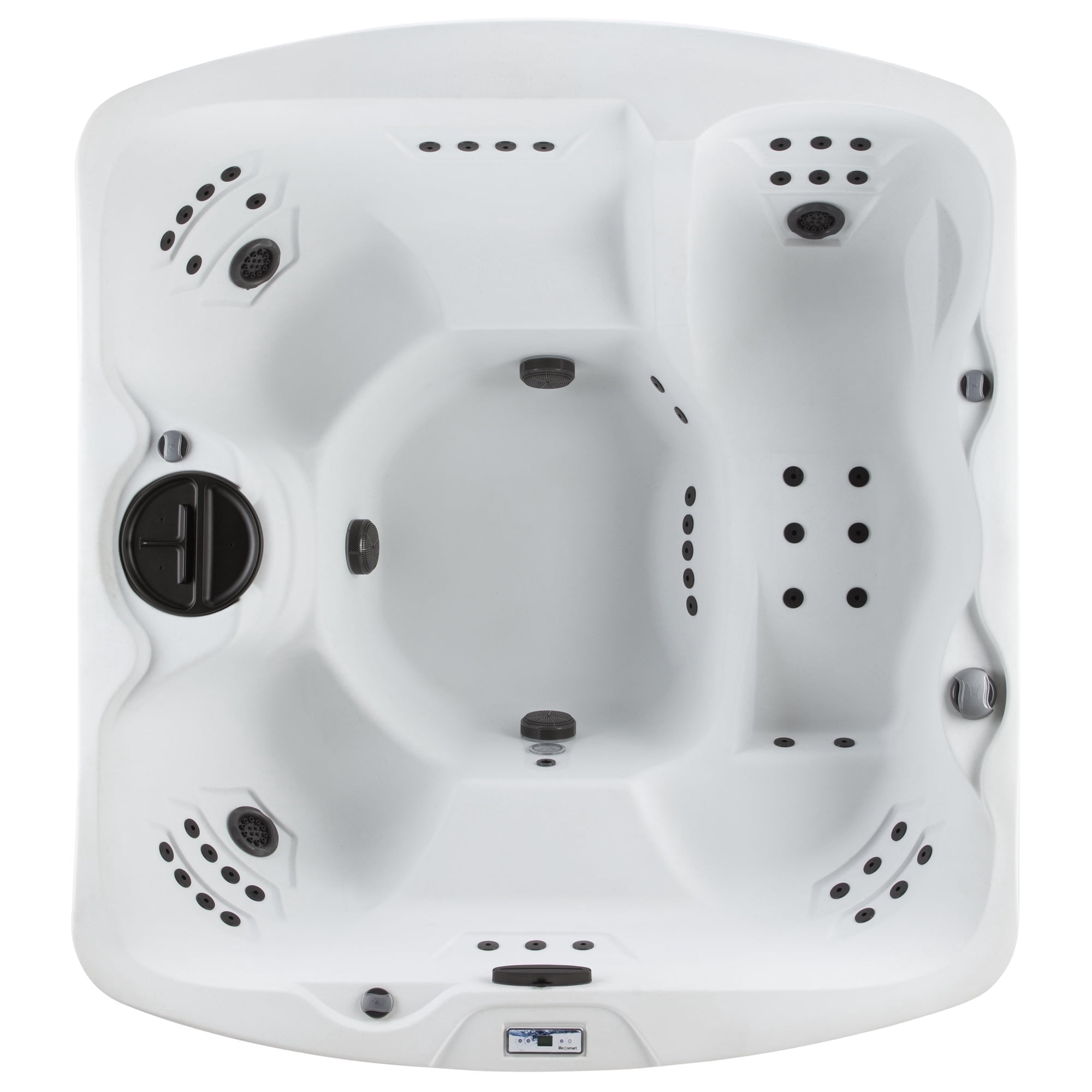 Lifesmart Leganza Hot Tub - 6-Person, 90- Jet, 230-Volt Spa in Arctic White/Espresso