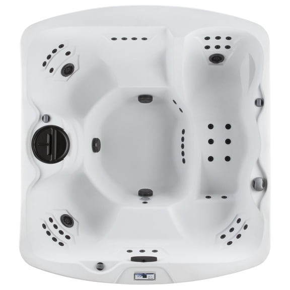 Lifesmart Leganza Hot Tub - 6-Person, 90- Jet, 230-Volt Spa in Arctic White/Espresso