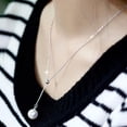 thumbnail image 4 of Zeus Collier Clavicule Chaîne Réglable Fine en Fausse Perle Accessoire de Bijou pour la Saint-Valentin, 4 of 6