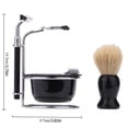 thumbnail image 2 of YOPTOP Kits de Rasage 5 en 1 pour Hommes Ensemble--Support en Acier Inoxydable pour Blaireau, Rasoir Manuel, Lames, Brosse à Raser, Bol à Raser, Cadeau de Fête des Pères, Ensemble Cadeau pour Hommes, 2 of 7