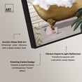 thumbnail image 4 of Botanical Bathtime Lounge Framed High-Gloss Acrylic Glass Wall Art Trendy Bathroom by Art Remedy, Black Frame, 10 x 15, 4 of 7
