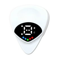 Guitar Tuner Pick 2-in-1 with LED Screen 12 Step Scale 3 Steps Tuning Accurate for All String Instruments