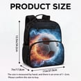 thumbnail image 7 of HUIACONG Fire Lightning Soccer Print Kids Backpack 13.5 Inch Water Repellent Lightweight School Bag with Large Capacity Breathable Padded Adjustable Straps for Boys Girls Ages 3+ School Travel, 7 of 7