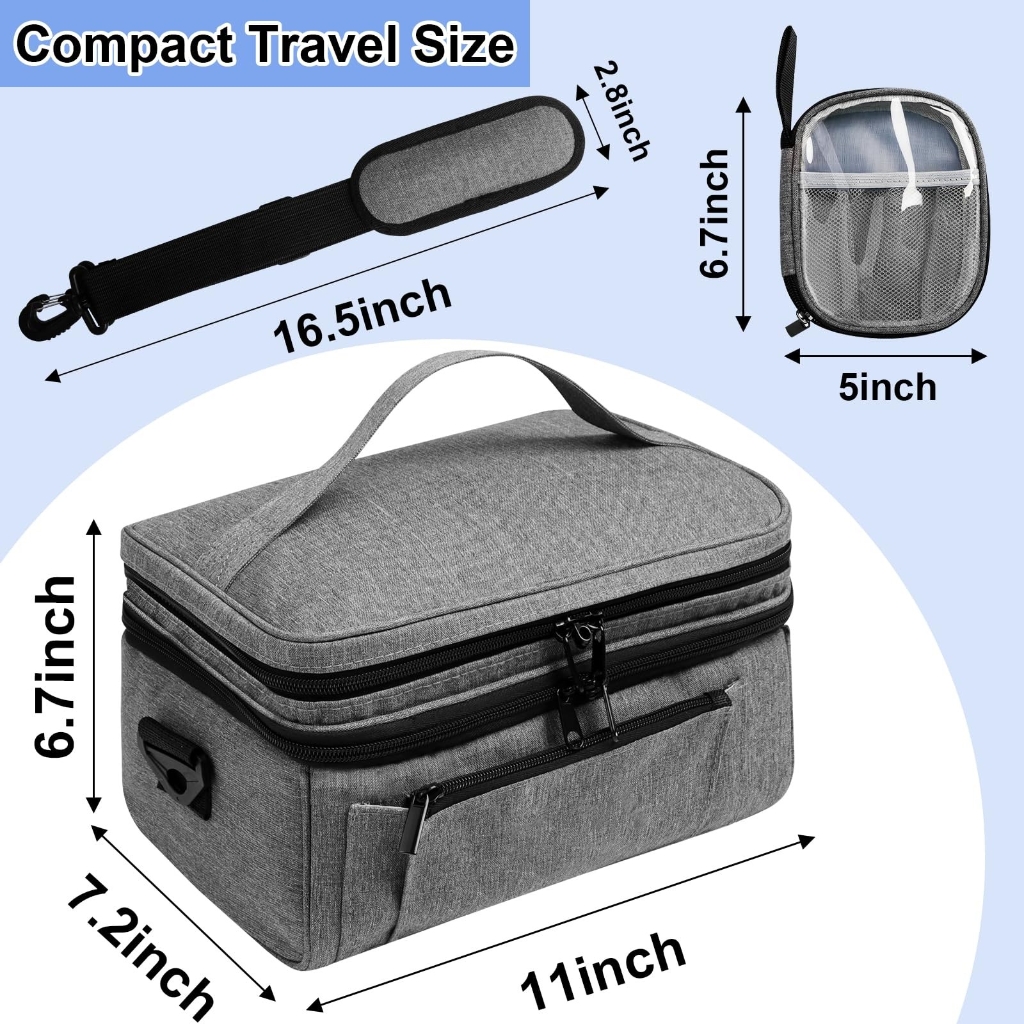 Pills Bottle Organiser Bag With Label Window And Temperature Controlled Base