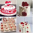 thumbnail image 2 of 2 moldes de silicona con forma de corazón, diferentes tamaños de moldes de chocolate con forma de corazón, moldes de dulces con forma de corazón, para decorar galletas, pasteles, tartas, 2 of 5