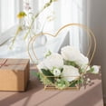thumbnail image 4 of FRCOLOR Versatile Metal Flower Stand Empty Heart Shaped Flower Basket for Weddings Home Decoration Iron Plant Holder for Indoor and Outdoor Use for DIY Florists and Gardeners, 4 of 8