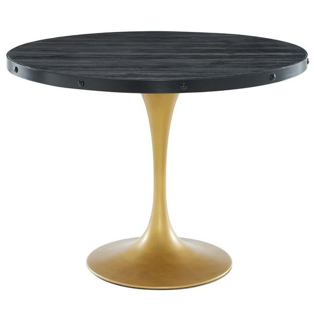 40 Round Wood Top Dining Table Black, 40 Inch Round Wood Pedestal Table
