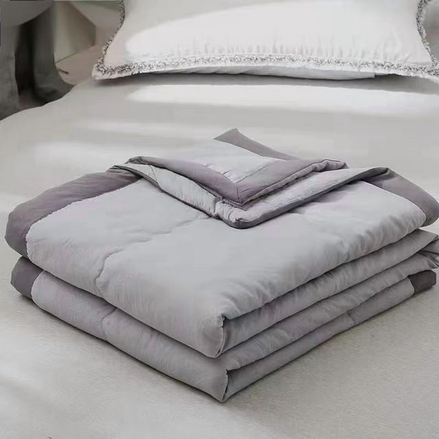 Firefly Hope Couverture Améliorée 78x55 Po pour Dormeurs Surchauffés – Réversible, Prête pour l'Été, Ultra-Légère et Aérée, Jeté Doux et Rafraîchissant pour Lits, Canapés et Sofa, Gris