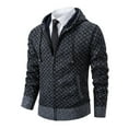 thumbnail image 4 of Mens Pullover Sweater Long Sleeve Color Block Pullovers Comfortable Dailywear Men's Fashion Big and Tall, Grey, Size L, 4 of 5