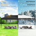 thumbnail image 6 of SANOPY 10' x 20' Pop Up Canopy Tent Easy Set-up Outdoor Patio Canopy Straight Leg Instant Shelter Portable Heavy Duty Commercial Party Gazebo with Carrying Bag, 6 of 13