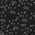 thumbnail image 1 of Ahgly Company Machine Washable Indoor Square Transitional Night Black Area Rugs, 6' Square, 1 of 7