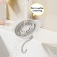 thumbnail image 5 of Suction Cup Hooks Heavy Duty Vacuum Suction Shower Hooks Glass Suction Cup Hooks Bathroom Robe Hooks Reusable, No Hole Punched, for Garland Decoration(4PCS,White), 5 of 6