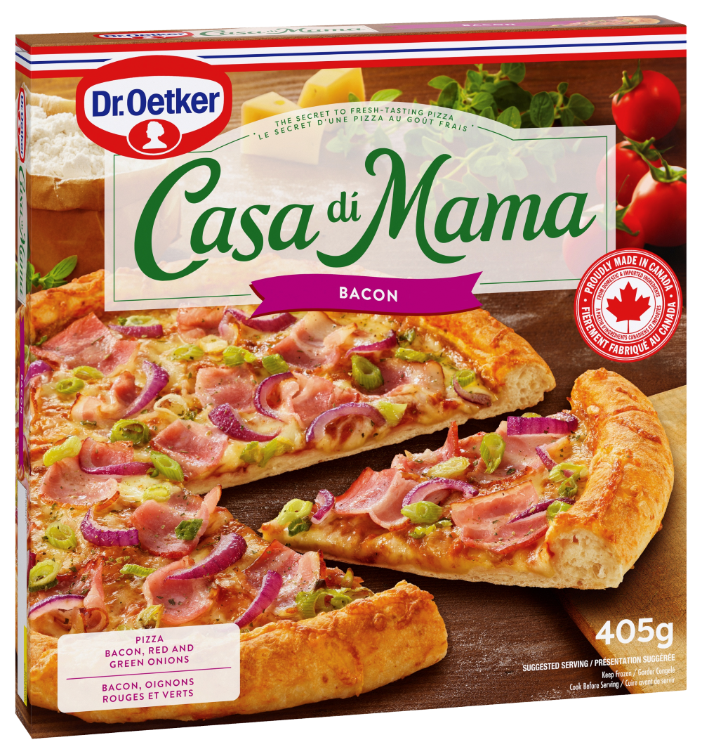Dr. Oetker Casa di Mama Bacon Pizza, 405 g