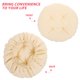 thumbnail image 3 of unbranded Funda Elástica Beige Para Asiento Redondo De Taburete Con Cojín Acolchado Antideslizante Lavable Para Hogar, 3 of 6