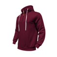 thumbnail image 2 of Mens Hoodies Casual Half-Zip Hoodie Sweatshirt Soft Fleece Pullover With Adjustable Drawstring Lightweight Fall Winter Warm Outerwear,Size M-3XL, 2 of 7