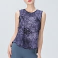 thumbnail image 4 of Ropa de yoga de malla, camiseta sin mangas, chaleco de fitness holgado para mujer, top deportivo para correr, 4 of 5