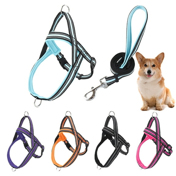 Cheers.US Dog Harness, No Pull Dog Vest Harnesses, Adjustable Dog Walking Chest Strap, Belly Adjustable, Soft Chest Strap for Large Medium Small Dog