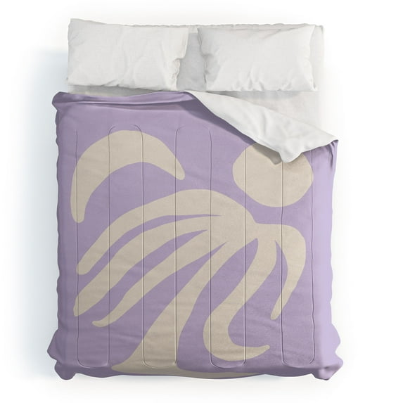 Society6 Palm Lilac by Grace Comforter