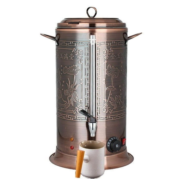 Commercial Stainless Steel Catering Boiler with Water Gauge,Tea Urn Automatic Temperature Control & Keep Warm Function [Energy Class A   ]