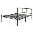 thumbnail image 2 of Gymax Full Size Bed Frame Metal Platform Bed Base w/ Headboard & Footboard Black, 2 of 10