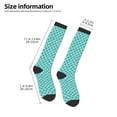 thumbnail image 2 of Rateoe Aquamarine Glitter1 Pattern Women’s Knee High Crew Socks,Trouser Socks Comfortable, Breathable, Moisture-Wicking and Soft, 2 of 6