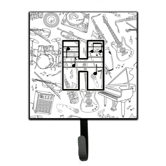 Letter H Musical Note Letters Leash or Key Holder