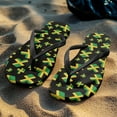 thumbnail image 4 of Uourmeti Women's Comfortable Flip Flops Jamaican Heart Lightweight Summer Sandals with Non-Slip Sole, 4 of 7