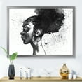 thumbnail image 3 of Designart 'Black and White Portrait of African American Woman I' Modern Framed Art Print, 3 of 4