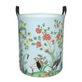thumbnail image 6 of Lsque Chinoiserie Floral Palm Tree pattern Laundry Hamper Basket, Tall Woven Rope Hamper Basket for Clothes, Lightweight Storage Basket, Collapsible Waterproof-Small, 6 of 8