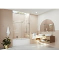 thumbnail image 2 of Eclipse 60 in. x 60 in. Fully Frameless Glass Bath Sliders, 2 of 7