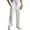 White, variant on Men's Outdoor Straight Type Pants Textured Solid Color Golf Pants Elastic Waist Relaxed Fit Flat Front Pants