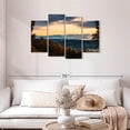 thumbnail image 2 of Elephant Stock Blue Ridge Mountain Sunrise Wall Art - Horizontal Multi Panel Canvas - Living Room Wall Decor - Nature Multi Panel - Yellow And Brown Decor - 43" x 27", 2 of 8