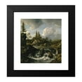 thumbnail image 2 of Jacob van Ruisdael 15x16 Black Modern Framed Museum Art Print Titled - Landscape with Waterfall (1660s), 2 of 5