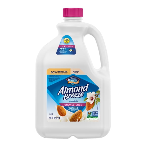 Almond Breeze Unsweetened Vanilla Almond Milk, 96 fl oz